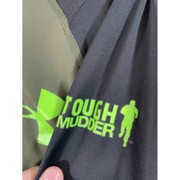 Tough Mudder Under Armour Allseasongear Men's XL Green/Black 1/4 Zip Pullover - Picture 3 of 6